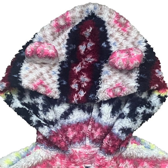 Old Navy Toddler Girls' Multi-Colored Zip Front Hooded Jacket Size 2T - Picture 3 of 12